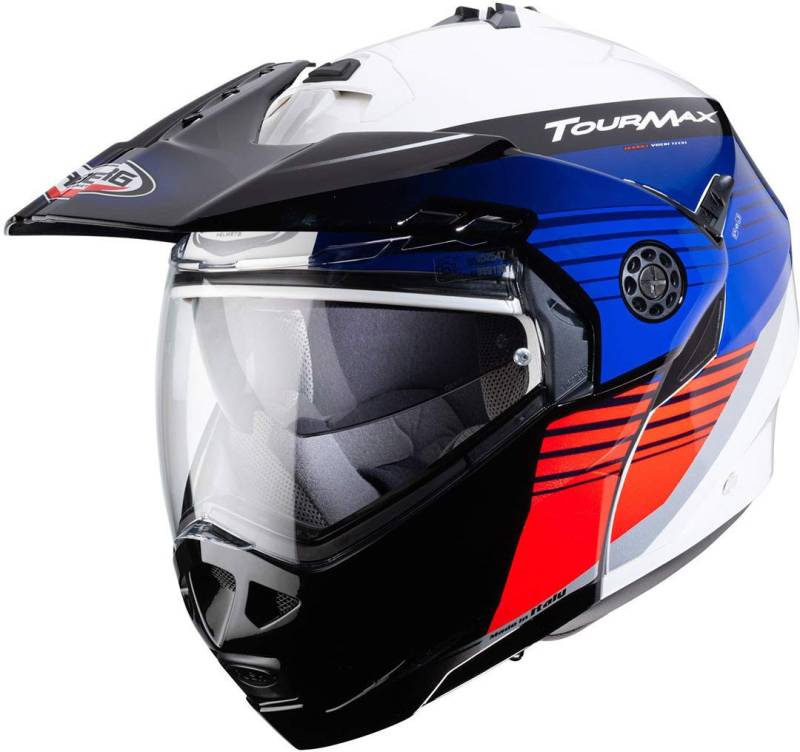 CABERG Tourmax Helm Titan Weiß/Blau/Rot XS von Caberg
