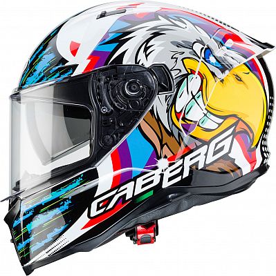 Caberg Avalon Hawk, Integralhelm - Weiß/Schwarz/Blau/Rot/Gelb - XL von Caberg