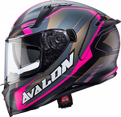 Caberg Avalon X Optic, Integralhelm - Matt Grau/Schwarz/Pink - S von Caberg