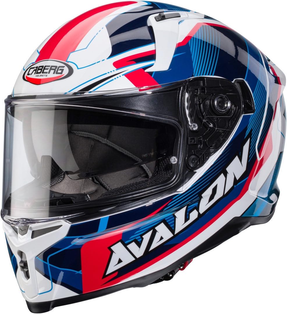 CABERG HELMET AVALON X OPTIC WHITE/BLUE/RED M von Caberg
