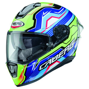 Caberg Drift Evo LB29 Integralhelm Schwarz Gelb Blau von Caberg