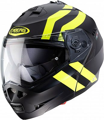 Caberg Duke II Superlegend, Klapphelm - Matt Schwarz/Neon-Gelb - XS von Caberg