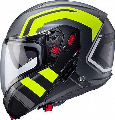 Caberg Horus X Road, Klapphelm - Matt Grau/Schwarz/Neon-Gelb - M Caberg Horus X Road, Klapphelm - Matt Grau/Schwarz/Neon-Gelb - M von Caberg