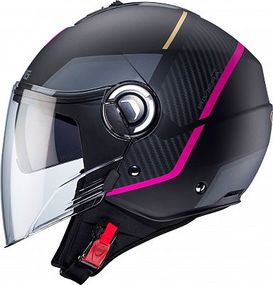 Caberg Riviera V4 X Geo, Jethelm - Matt Schwarz/Grau/Pink - S Caberg Riviera V4 X Geo, Jethelm - Matt Schwarz/Grau/Pink - S von Caberg