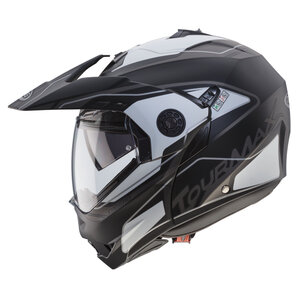 Caberg Tourmax Marathon Klapphelm Matt Schwarz Weiss Gelb von Caberg