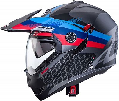 Caberg Tourmax X Sarabe, Klapphelm - Matt Grau/Rot/Blau - XL Caberg Tourmax X Sarabe, Klapphelm - Matt Grau/Rot/Blau - XL von Caberg