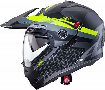 Caberg Tourmax X Sarabe, Klapphelm - Matt Grau/Schwarz/Neon-Gelb - L Caberg Tourmax X Sarabe, Klapphelm - Matt Grau/Schwarz/Neon-Gelb - L von Caberg