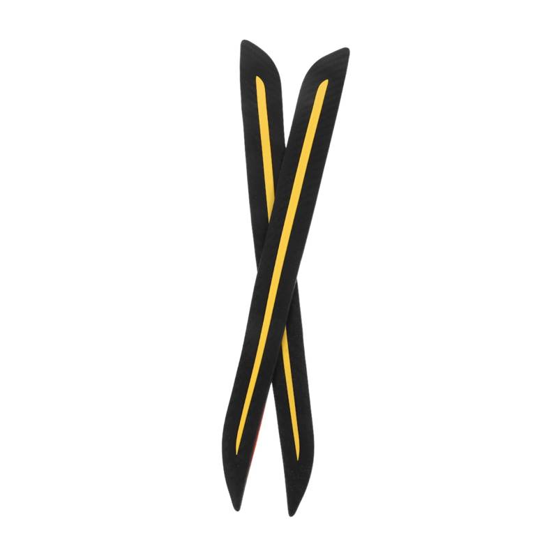 Cabilock 1 Paar Body Stoßfänger Augenbrauen Auto Anti-kollisionszubehör Stoßfänger -eckverkleidungsaufkleber Anti-kollisions-Patch Autoverkleidungsaufkleber Stoßstangeneckenschutz Pp Yellow von Cabilock