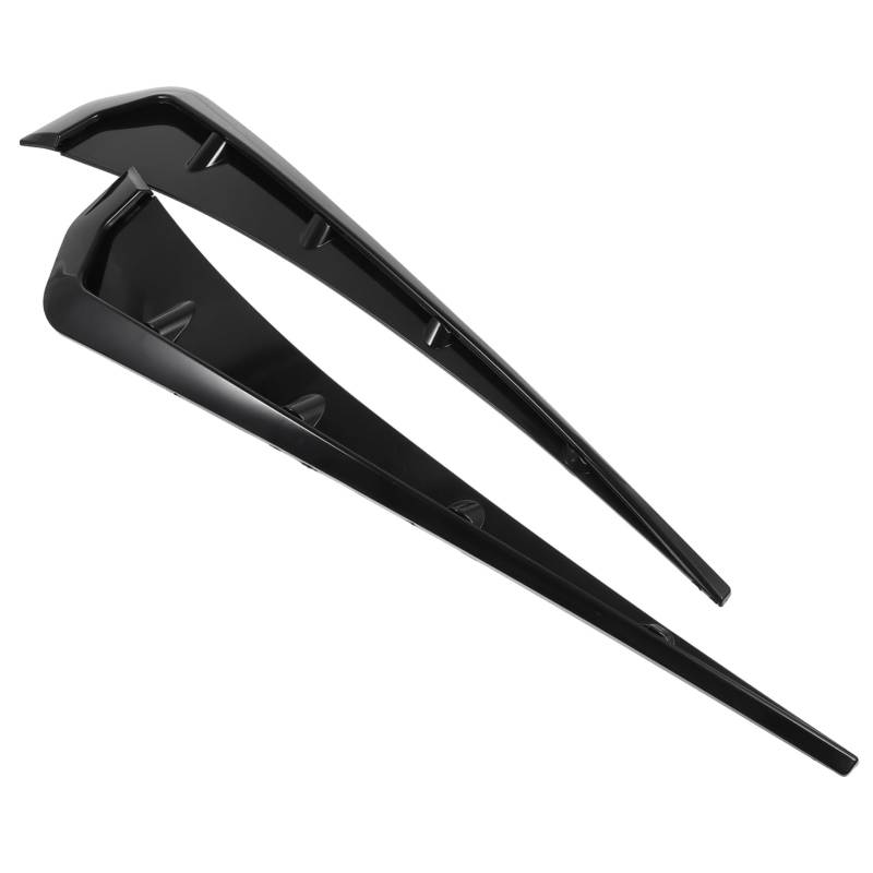 Cabilock 1 Paar Flansch dekorative Aufkleber Auto-Exterieur-Zubehör entlüften Lüfter Booster Auto seitlicher Lüftungsspoiler Aufkleber für seitliche Lüftungsschlitze im Auto Abs Schwarz von Cabilock