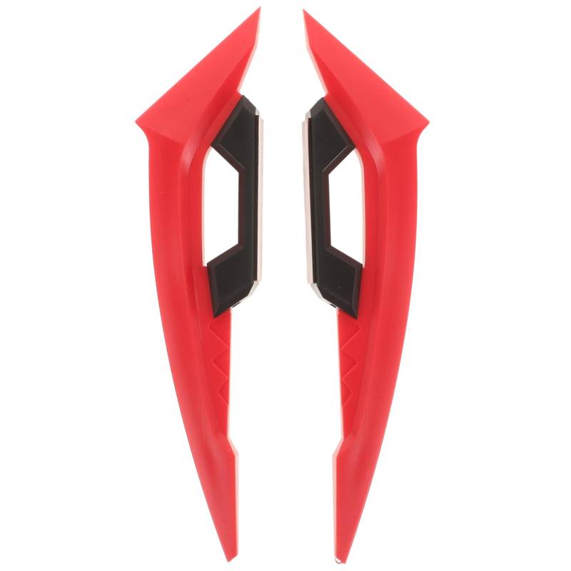 Cabilock 1 Paar Kratzfeste Aufkleber Universelle Winglets Kotflügel für ein Motorrad Plastik rot von Cabilock