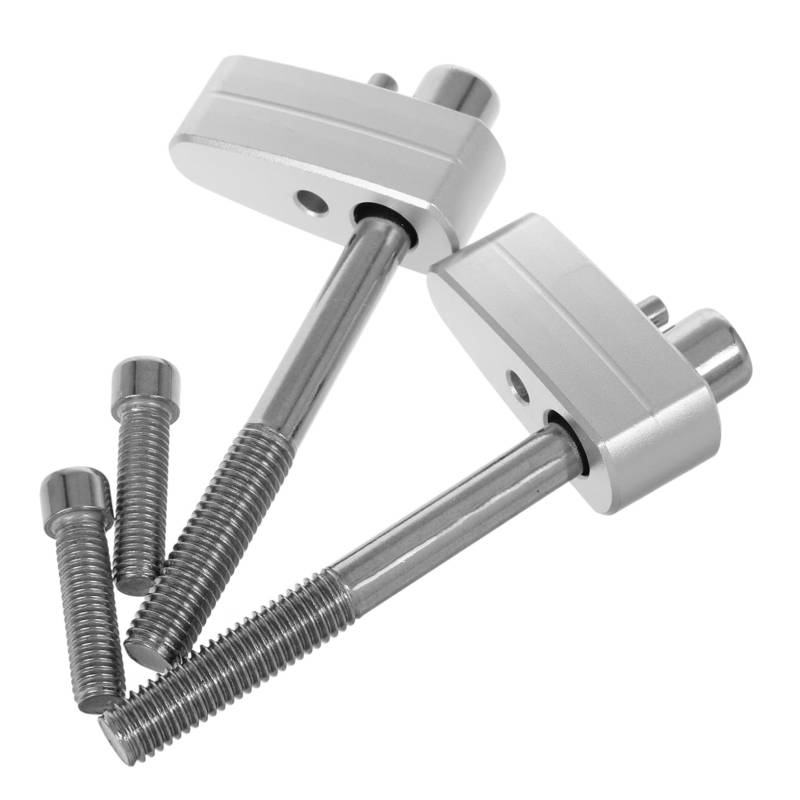 Cabilock 1 Paar Lenker Riser Lenker Riser Fahrrad Lenker Extender Riser Clamp Lenker Klemmen Silber Aluminium Legierung von Cabilock