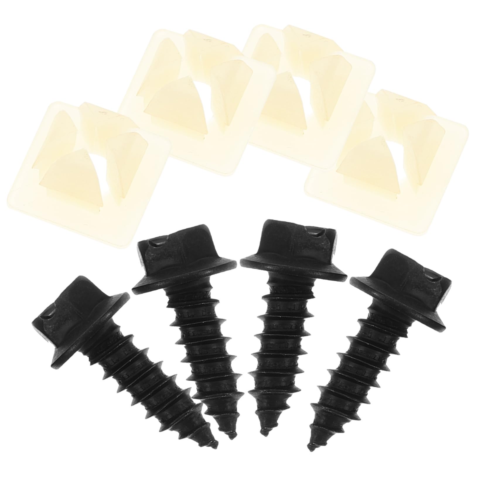 Cabilock 1 Satz Kennzeichenhalterdichtung Platte montieren Montage Zubehör Ersatz Befestigungsschrauben des Kennzeichenrahmens Auto-Lizenz-Clips autokennzeichen Schrauben Stahl Cabilock 1 Satz Kennzeichenhalterdichtung Platte montieren Montage Zubehör Ersatz Befestigungsschrauben des Kennzeichenrahmens Auto-Lizenz-Clips autokennzeichen Schrauben Stahl von Cabilock