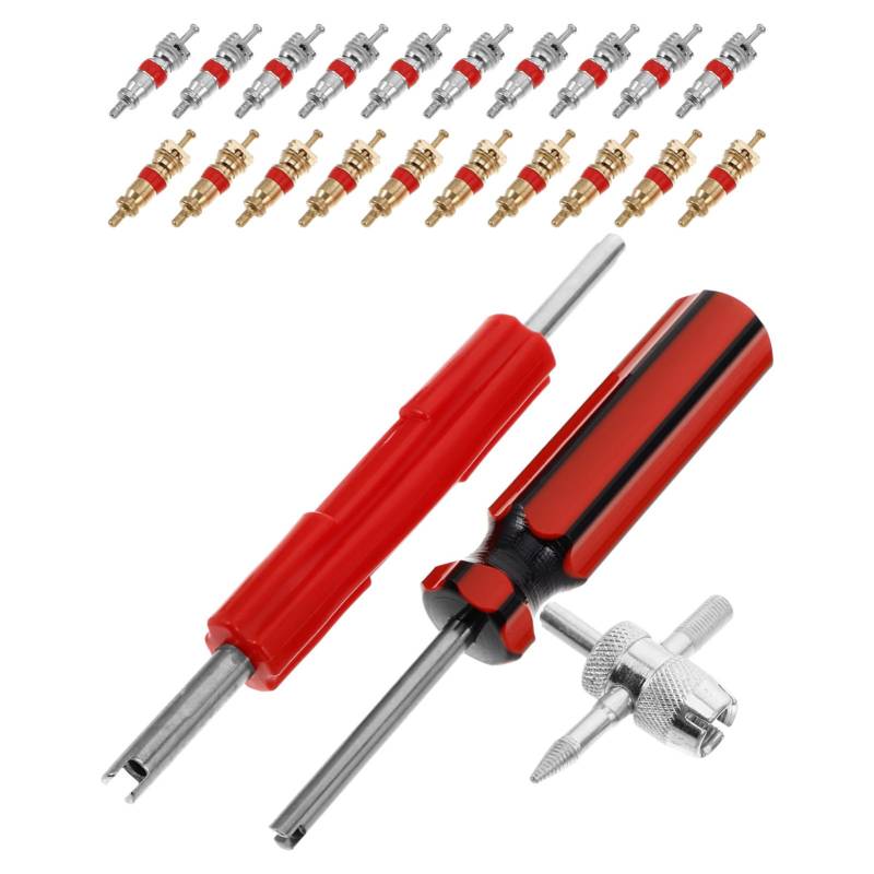 Cabilock 1 Set Reifenventileinsatzschlüssel Schaftinstallateur Ventilentferner Schaftabzieher Entfernungswerkzeug Ventilwerkzeug Installationswerkzeug Kompressorzubehör Werkzeug von Cabilock