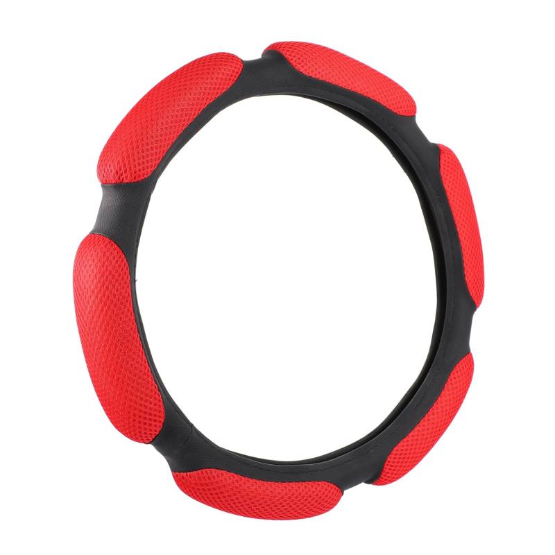 Cabilock 1 Stück Auto Zubehör Lenkrad Schutz Lenkung Autozubehör Polyester Rot von Cabilock