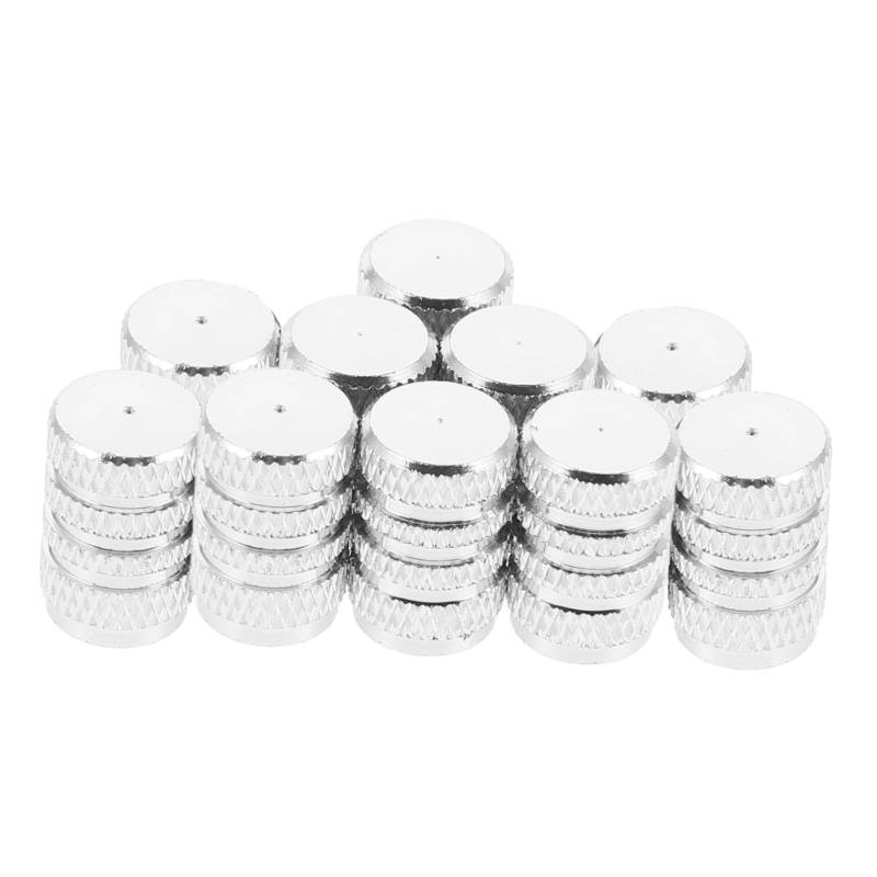 Cabilock 10 Stück Ventilkappe Reifenkappe Kappenabdeckung Für Reifenventilschaft Reifenventilschaftkappen Dekorativ Silver Aluminiumlegierung von Cabilock