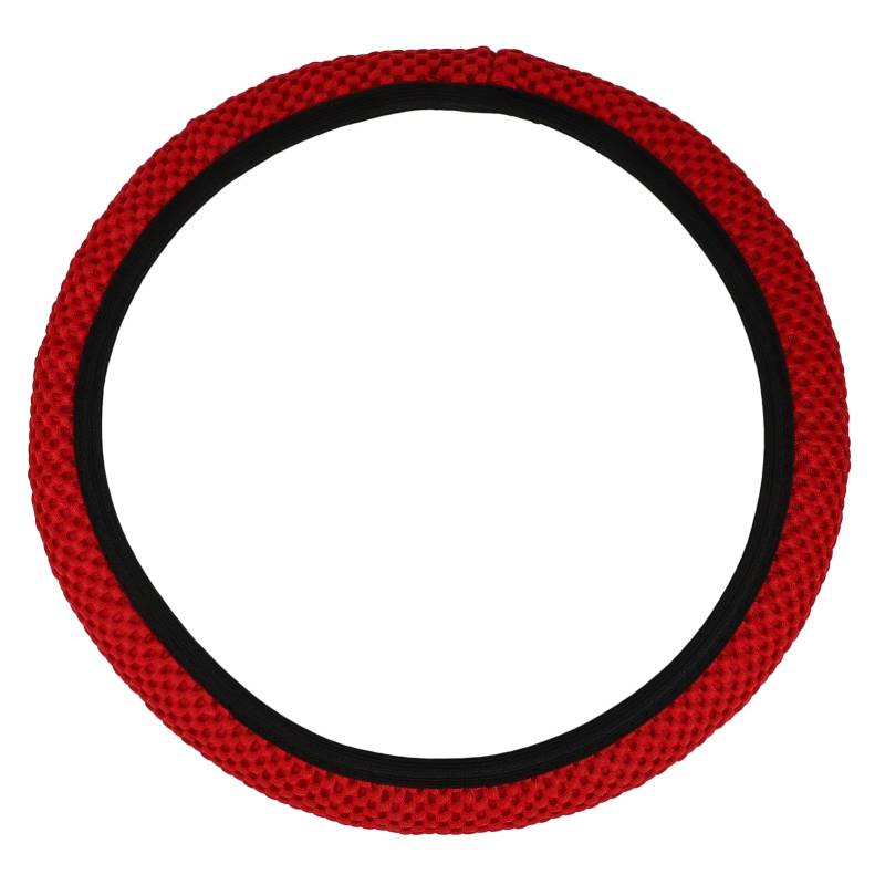 Cabilock 15 Lenkradabdeckung Auto car steering wheel covers Lenkradbezug Lenkradschoner Lenkradschutz SUV-Radschutz Zubehör für Lenkräder Massage-Mesh-Tuch rot von Cabilock