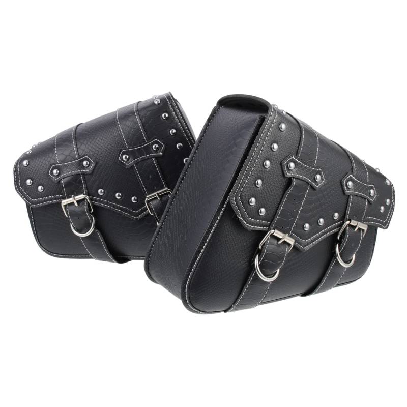 Cabilock 1Paar Ledertaschen Retro Hängebeutel für Werkzeug Einsetzbar für Motorräder Einfache Installation Große Kapazität von Cabilock