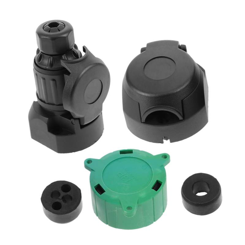 Cabilock 1Satz Poliger Anhängerstecker Adapter Einfache Installation Europäisches Design Robuste Haltbarkeit Für Wohnwagen Und Anhänger Zubehör Für Ihre Elektroverbindung von Cabilock