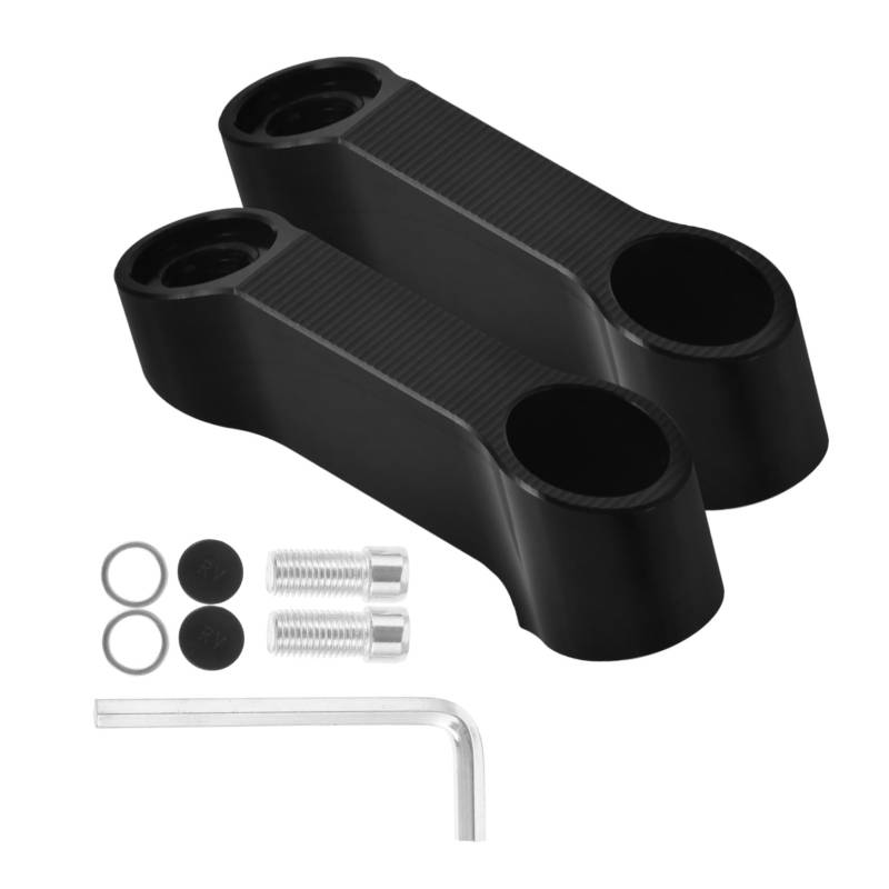 Cabilock 1Satz Rückspiegel Halterung Riser Rückspiegelverlängerung Für Verbesserte Sicht Einfache Installation Ohne Werkzeug Für Motorräder Und Roller von Cabilock