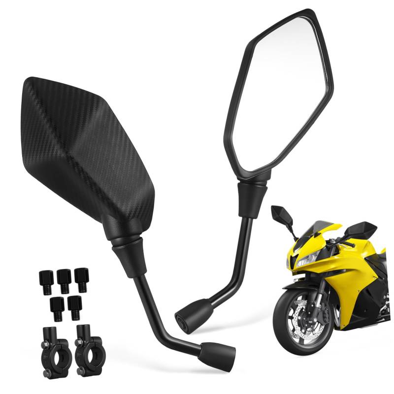 Cabilock 1Satz Rückspiegel Und Langlebige Lenkerspiegel Für Atv Roller Und Utv Optimale Sicht Mit Minimalen Blindstellen Robustes Design Für Außeneinsatz von Cabilock