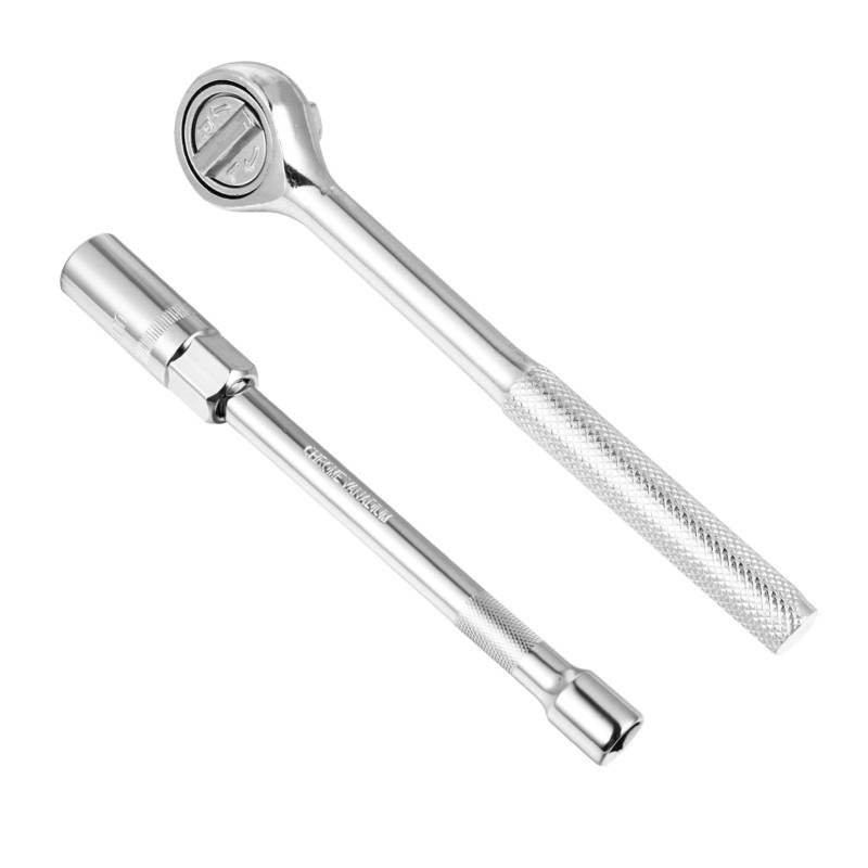 Cabilock 1Satz Zündkerzenstecker Ratschenschlüssel Teiliges Zündkerzen Werkzeug mit Rändelgriff Auto und Motorradzündkerzen Rutschfest und Handlich von Cabilock
