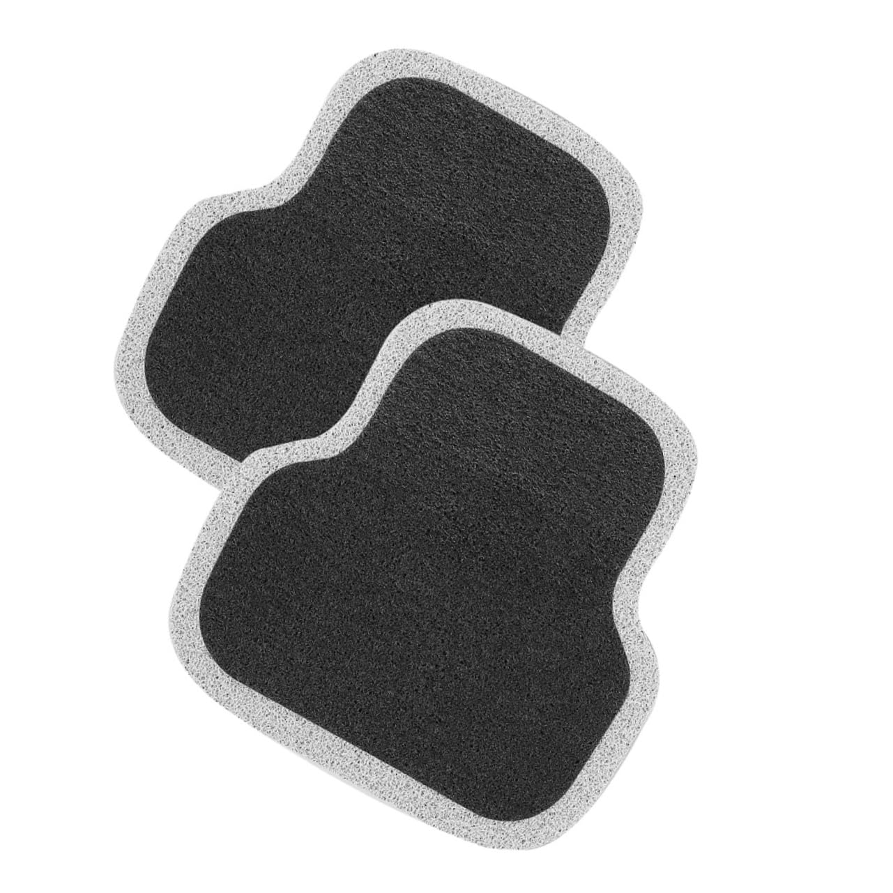 Cabilock 2 Stück Anti-rutsch-kee-resistente Fußpolster Schwarz Innere Pads Schutz Automatten Universal Fokus Automobil Motor Blau Auto-fußmatten Bunt Grey Seidenschleife Cabilock 2 Stück Anti-rutsch-kee-resistente Fußpolster Schwarz Innere Pads Schutz Automatten Universal Fokus Automobil Motor Blau Auto-fußmatten Bunt Grey Seidenschleife von Cabilock
