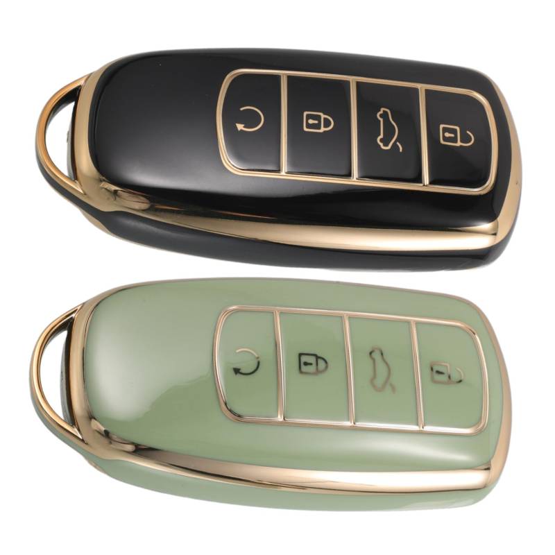 Cabilock 2 Stück Autoschlüsselgehäuse Schlüsselanhänger Keyless Remote Case Ersatzschlüsselgehäuse Autoschlüssel Ersatzgehäuse Keyless Entry Case Keyless Entry Shell von Cabilock