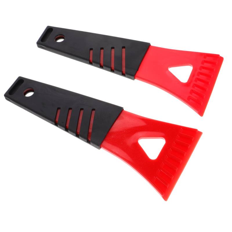 Cabilock 2 Stück Enteisungsschaufel Entferner Tragbar Auto Klein Mini Mit Schaber Kratzen Block Schnee Fahrzeug Reiniger Eiskratzer Für Windschutzscheibe Scoop Pvc Rot Wiederverwendbar von Cabilock
