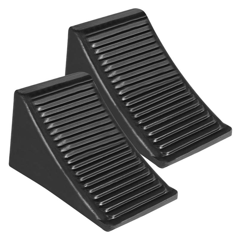 Cabilock 2 Stück Gummihalter Wohnmobile Rad Autos Reifenstopper Autozubehör Unterlegkeile Stopper Anhänger Reisen Für Blocker Skid Caravan Transport Butylstabilisatoren Reifen von Cabilock