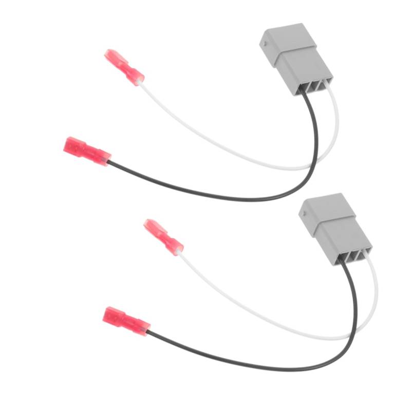 Cabilock 2 Stück Lautsprecherkabeladapter Autozubehör Lautsprecherersatz Installationsstecker Autolautsprecheranschlusskabelbaum Autoteil Autozubehör Lautsprecherkabelbaum Grauer Abs von Cabilock