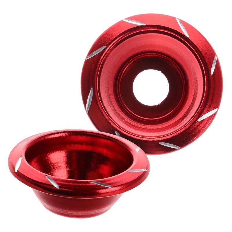 Cabilock 2 Stück Vorderrad Anti Fall Cup Crash Motorrad Leichtroller Rahmengleiter Montage Vorderradgabel Rahmengleiter Mit Radgabel Rahmengleitern Aluminiumlegierung Rot von Cabilock