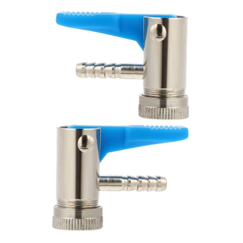 Cabilock 2Stücke Reifenfüller Chuck Ventiladapter Für Auto Und Fahrrad Einfache Verbindung Zur Luftpumpe Robustes Design Für Langlebige Nutzung von Cabilock