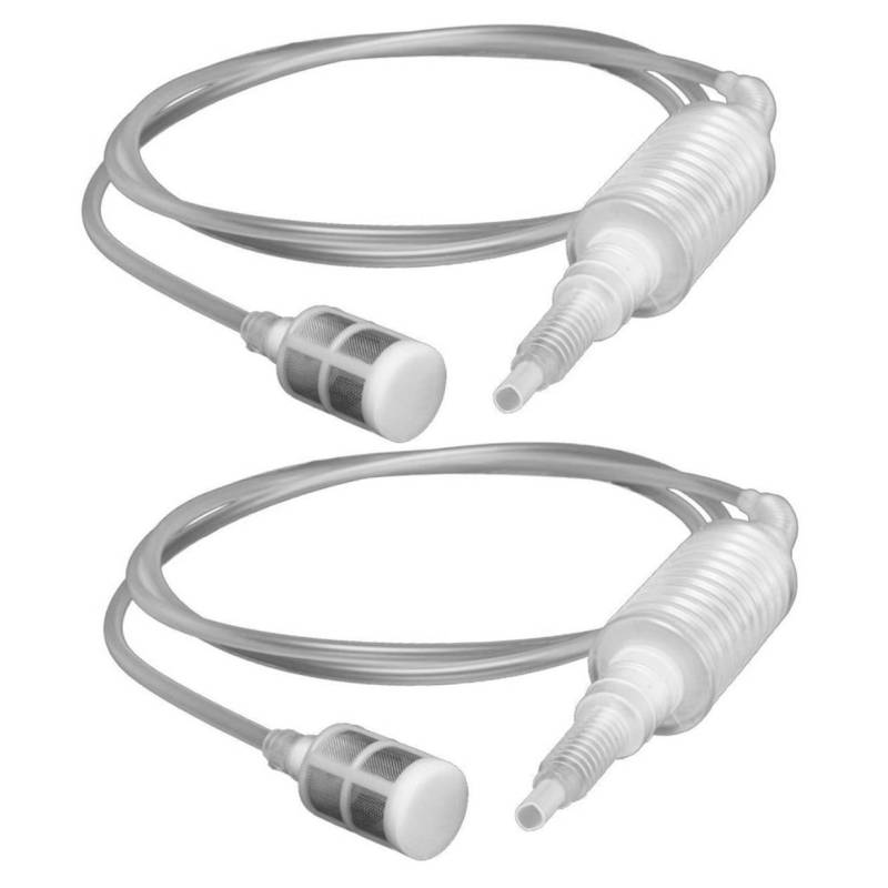 Cabilock 2Stücke Siphonpumpe mit Filter Handpumpe für Wasser Öl und Flüssigkeiten Gassiphon Pumpe für Innen und Außenanwendungen Einfach zu Bedienen Leicht und Praktisch von Cabilock