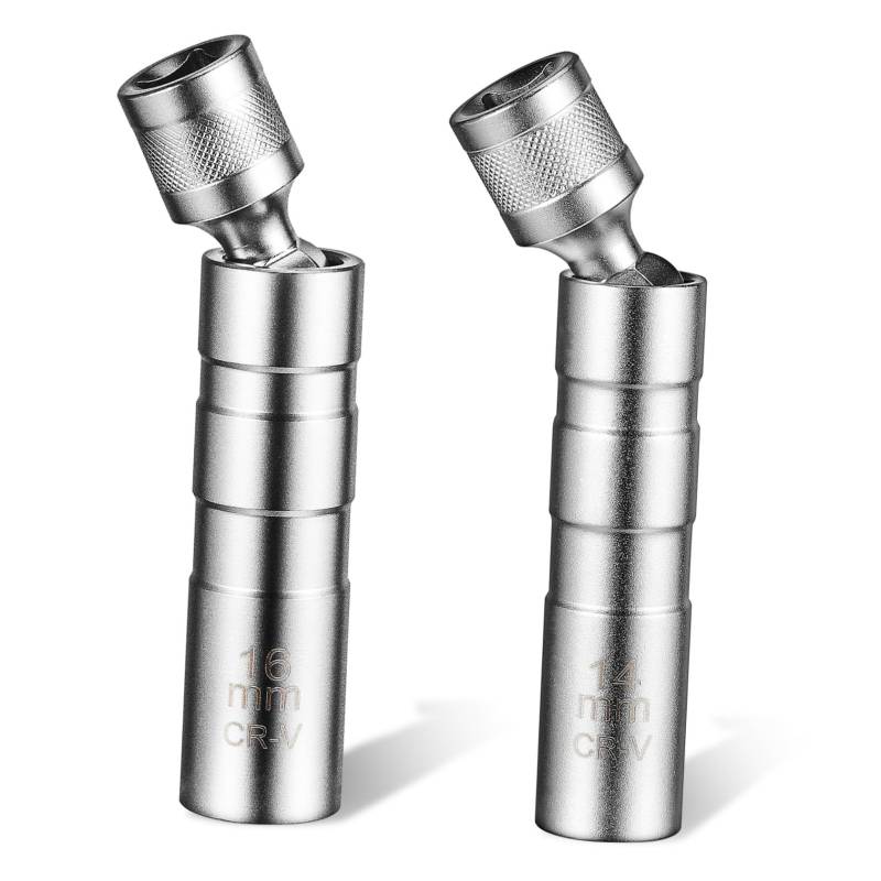 Cabilock 2Stücke Zündkerzenstecker Magnetischer Zündkerzenstecker Drehbarer Zündkerzenschlüssel Für Autos Zündkerzenwerkzeug Für Einfache Installation Und Entfernen von Cabilock