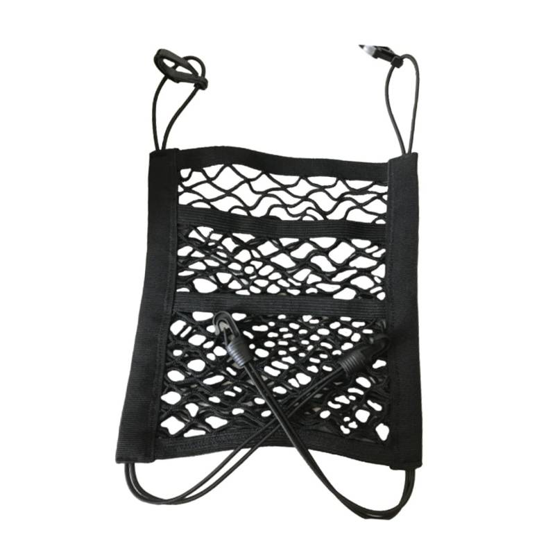 Cabilock 3Schicht Autositznetz Organizer für Rücksitz Lagiger Netzhalter Vielseitiger Auto Armlehne Storage Organizer Stopper gegen Störungen Haustiere Dehnbares Feines Mesh Netz von Cabilock