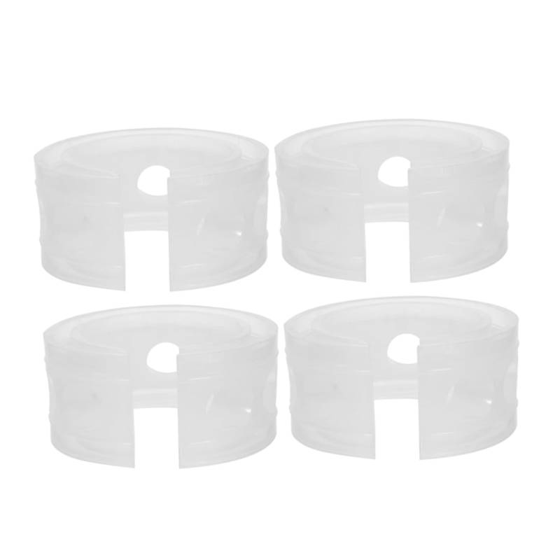 Cabilock 4 Stück Federkleber Kissenabsorber Auto Stoßdämpferbuchsen Vibrationsersatz Autopuffer Federstoßstange Autopuffer Transparent Hochwertiger Gummi von Cabilock