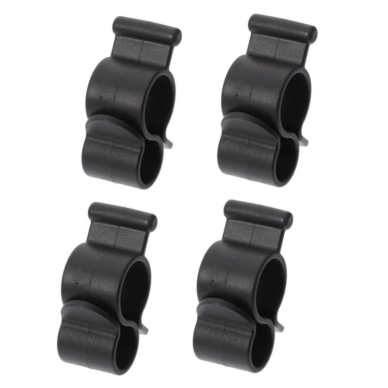 Cabilock 4 Stück Markisenclip Wohnwagen Schwarz Abdeckung Clips Markisen-Rollkanal-Clip rv markise lichthaken Seil Licht Markise Clip rv Lichter Clip Abs Black von Cabilock