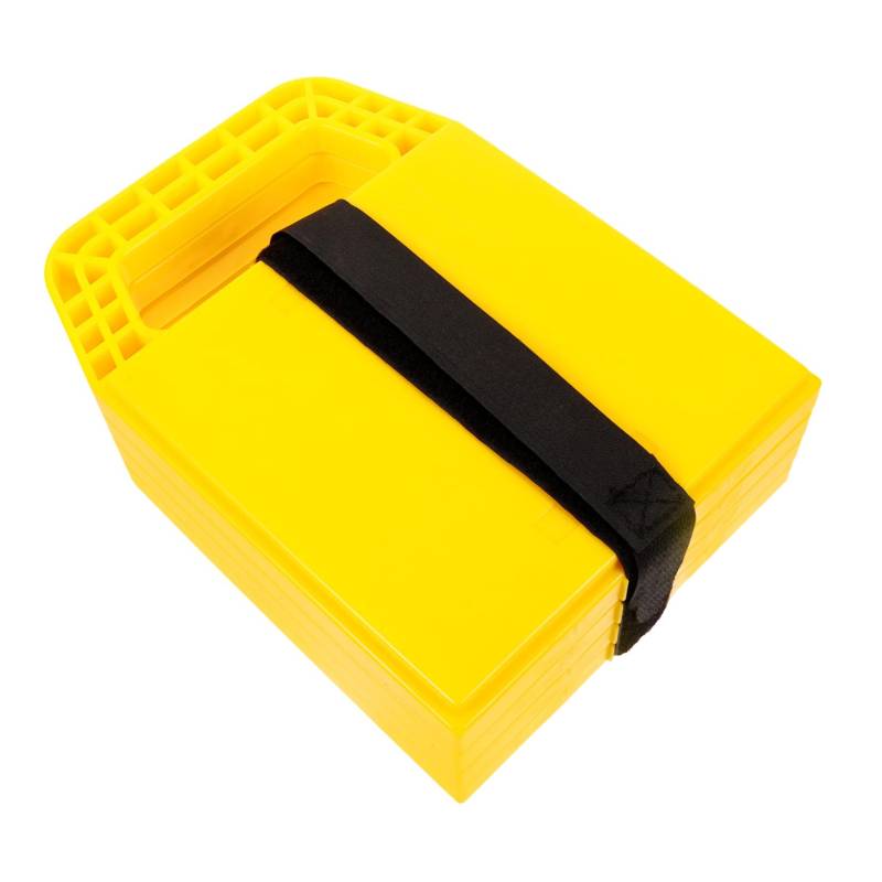 Cabilock 4 Stück Nivellierpads Für Wagenheber Jack-pad Kunststoff-wagenheberpads Wagenheberpolster Für Wohnmobile Nivellierpads Für Wohnmobil-wagenheber Pp Yellow von Cabilock