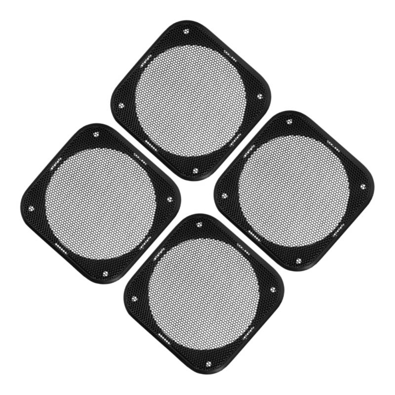 Cabilock 4 Stück Quadratische Horn Netzabdeckung Auto Lautsprecherabdeckung Lautsprechergrillnetz Lautsprechergrill Netz Für Audio Zubehör Schutz Lautsprechergittertuch Ersatz von Cabilock