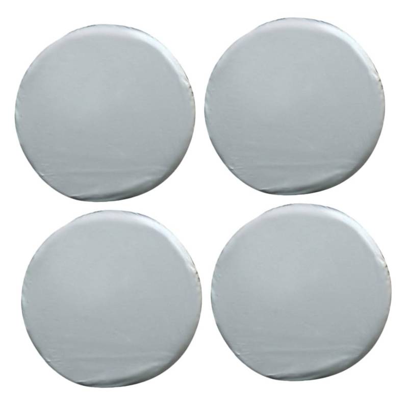 Cabilock 4 Stück Reifenabdeckung Reifen Wasserdicht Reifentasche Rad Autoreifen Silver Oxford-Stoff von Cabilock