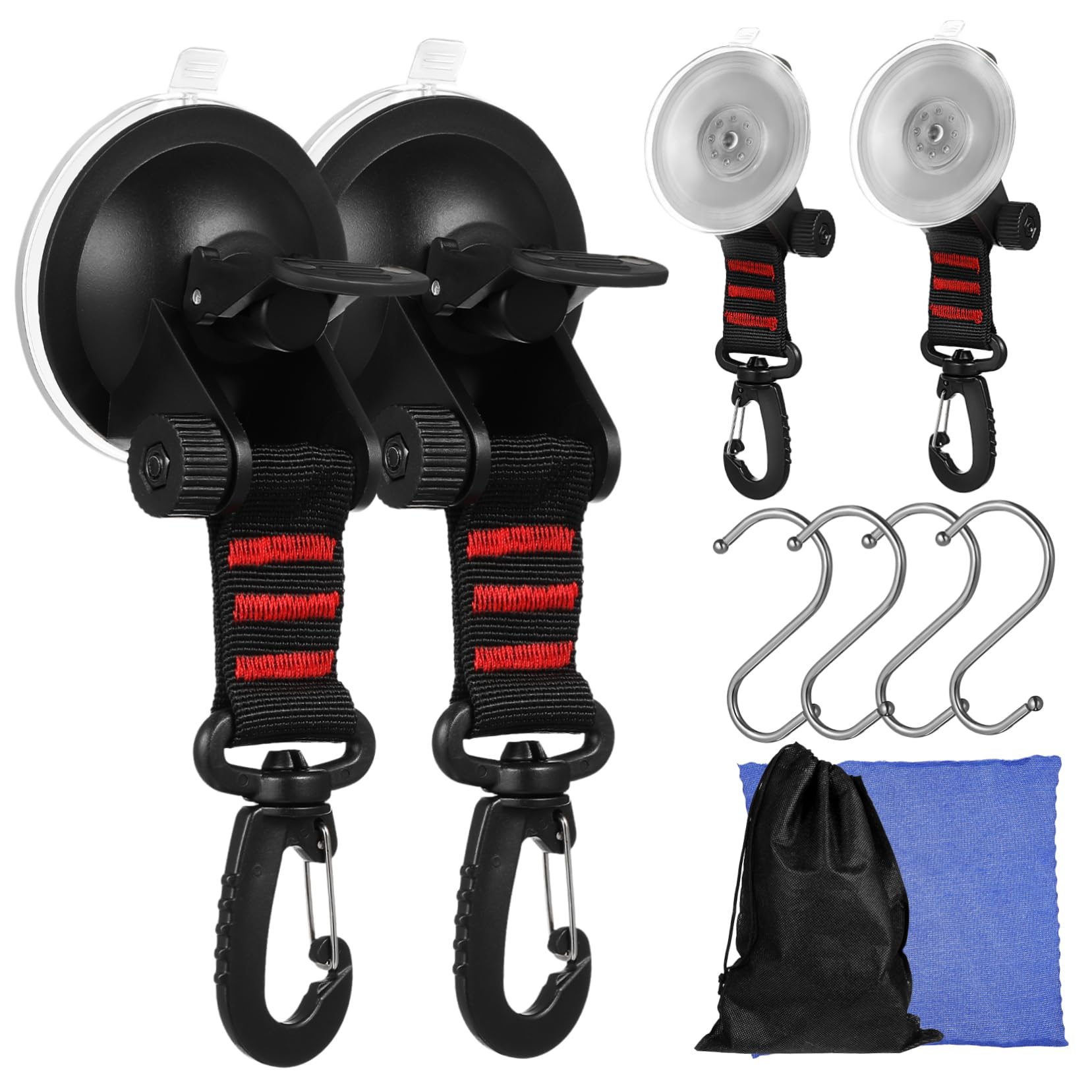 Cabilock 4 Stück Saugnapf-Clip Saugnapfhaken Saughaken Fensterhaken Saugnäpfe Camper Van Accessoires Saugnäpfe Mit Haken Auto-markise-Camping Auto -markise Abs Black Cabilock 4 Stück Saugnapf-Clip Saugnapfhaken Saughaken Fensterhaken Saugnäpfe Camper Van Accessoires Saugnäpfe Mit Haken Auto-markise-Camping Auto -markise Abs Black von Cabilock