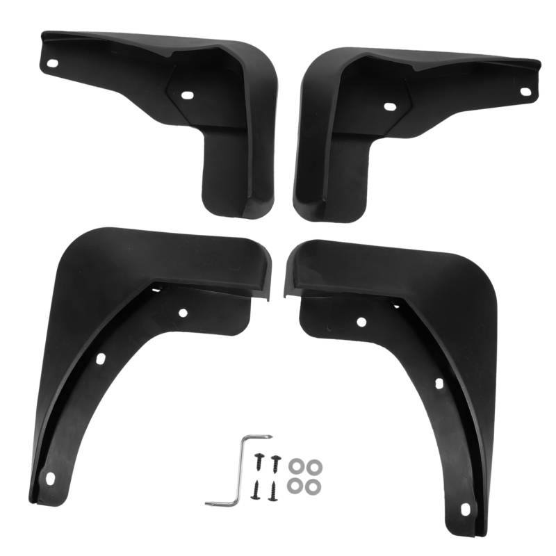 Cabilock 4 Stück Schutz Auto-Schmutzfänger Auto Schmutzfänger klein Schlammklappen Autozubehör Kotflügel für Autoräder Kotflügel für Autos Plastik Black von Cabilock