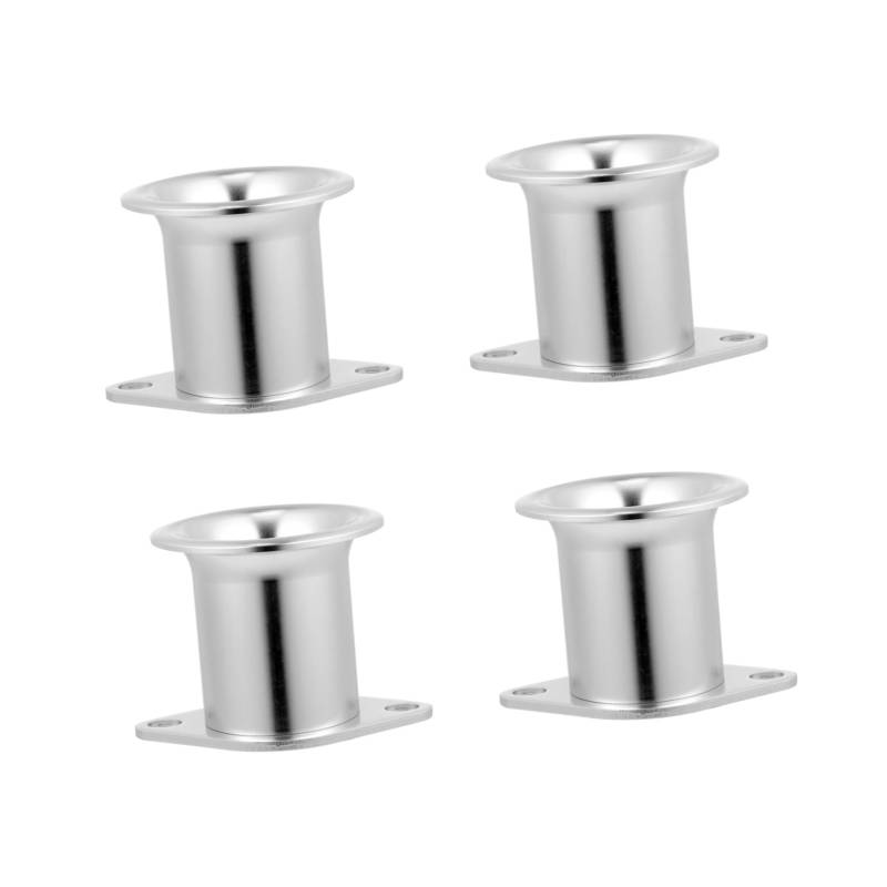 Cabilock 4 Stücke Lufthorntrichter Luftaufnahme Auto Teil Autozubehör Aluminium Silver von Cabilock
