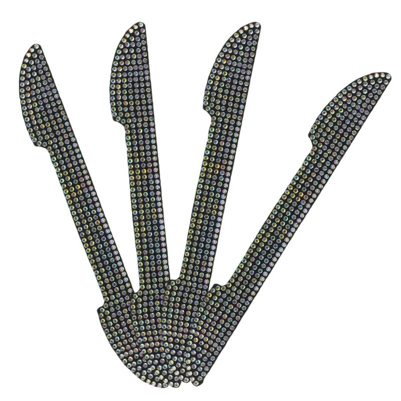 Cabilock 4Stücke Bling Autotürgriffschutz Strass Aufkleber für Fahrzeuge Eleganter Türschutz Langlebige PU Materialien Vielseitig Einsetzbar für Verschiedene Automodelle von Cabilock