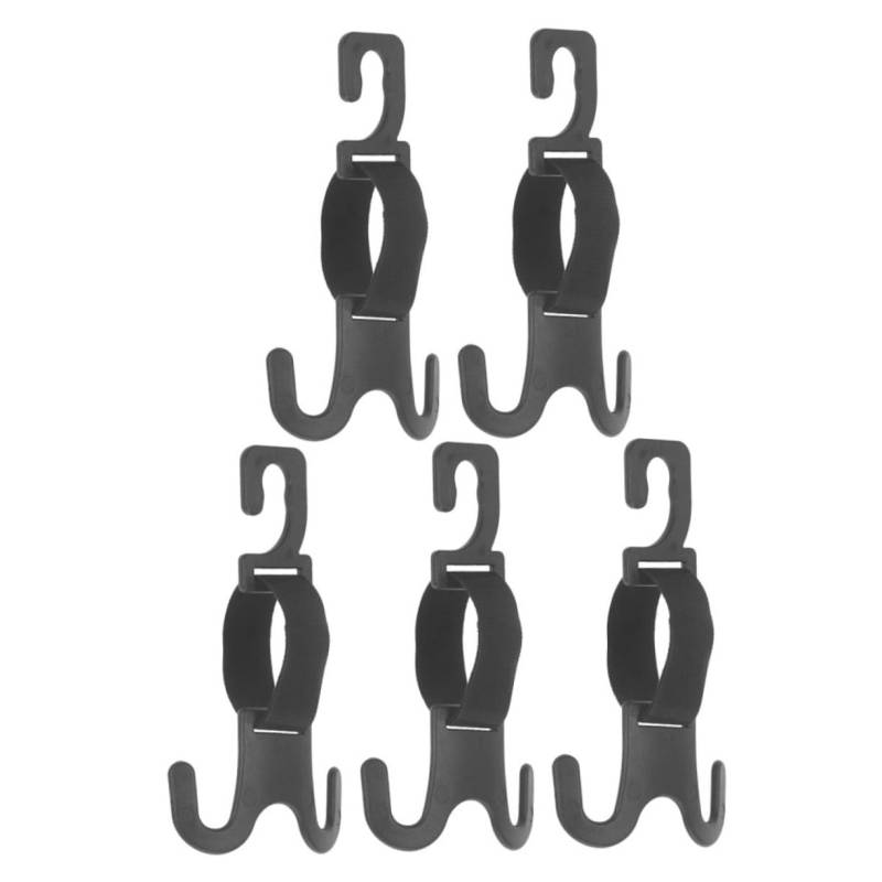 Cabilock 5 Pcs Haken Auto Sitz Kopfstütze Haken Schwarz Elektrische Roller Haken Abs Auto Sitz Haken von Cabilock