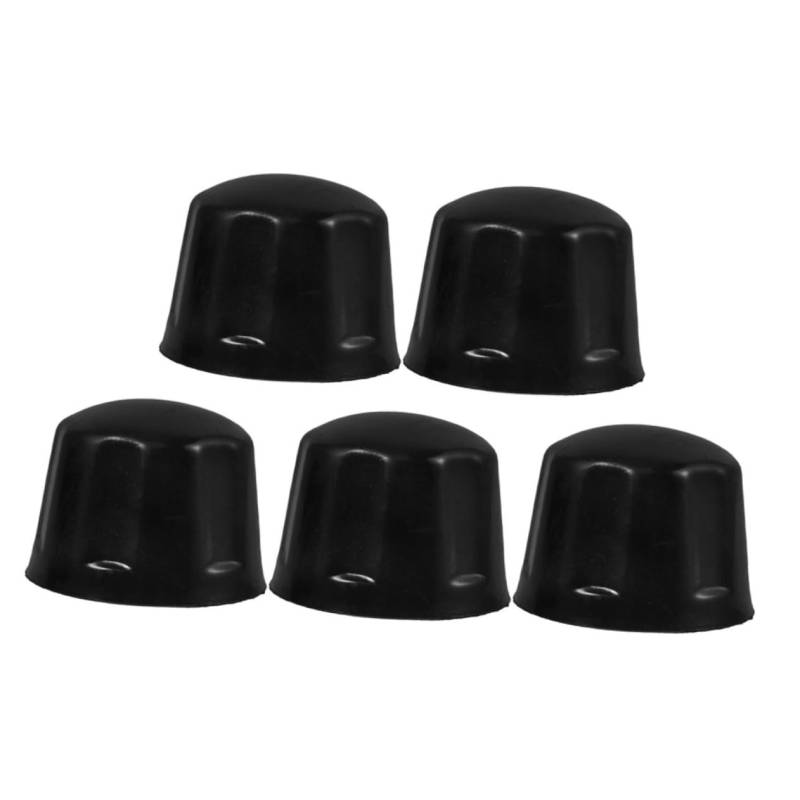 Cabilock 5 Stück Reserveradabdeckung fürs Auto radnabenabdeckung staubschutz radnabendeckel Reifenabdeckung Wohnmobilzubehör für Wohnwagen im Außenbereich Hockeyschlägerhülle Gummi Black von Cabilock
