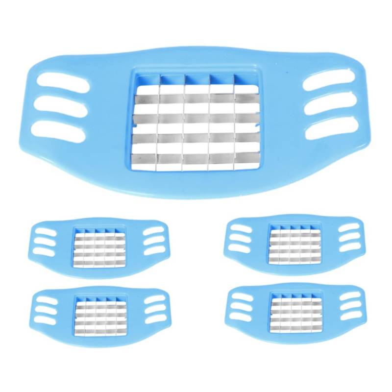 Cabilock 5 Stücke Manuelle Pommes Frites Cutter Kartoffel Chipper Cutter Edelstahl Multi-funktionale Gemüse Slicer Für Karotten Küche Werkzeug von Cabilock
