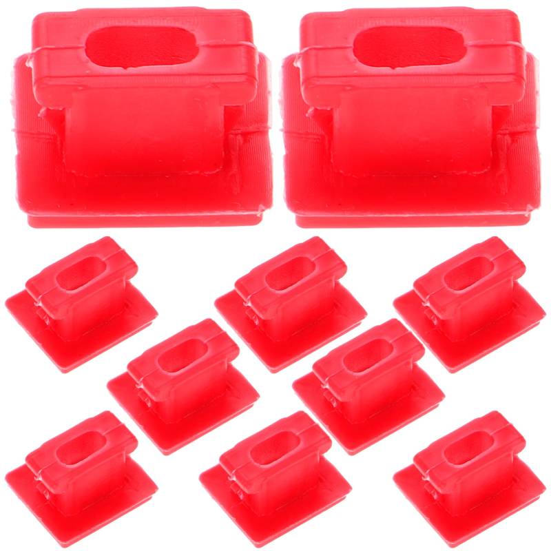 Cabilock 50 Stück Schnalle am Armaturenbrett autozubehör ersatzteile Fahrzeug Dashboard Clip Armaturenbrett Halterungen Autoteile Telefonbuchsenabdeckung Dashcam-Hardwire-Kit Nylon rot von Cabilock