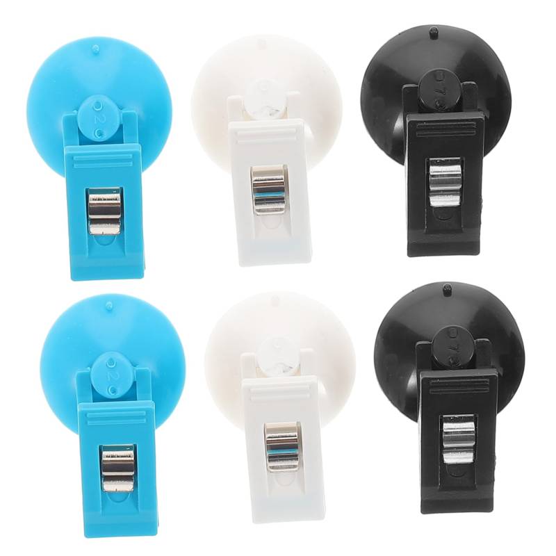 Cabilock 6 Stück Visitenkartenhalter Fürs Auto Saugnapfclips Für Glas Auto Aufbewahrungstasche Aquarien-saugnäpfe Mit Clips Auto-vordersitz-taschenhalter Halterung Für Autonetze Weiß Abs von Cabilock