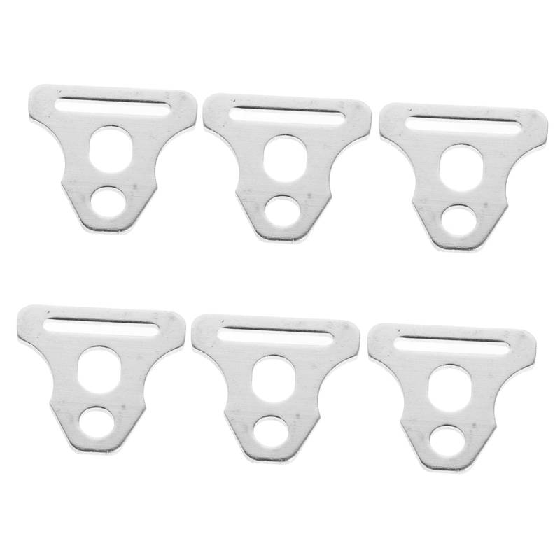 Cabilock 6 Stück Zelt Oberlicht Zubehör Camping Seilfixierer Zeltseilschnalle Zeltleinenspanner Seilspanner Seilschnallen Für Picknick Leichte Seilverschlüsse Metall Silber von Cabilock